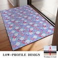 thumbnail image 3 of Blue Butterfly Flower Pattern Door Rugs,Washable Non Slip Door Mats Indoor,Decorative Door Mats,Entry Mat Indoor for Entrance,Bedroom,Kitchen,Bathroom,20"x32", 3 of 6
