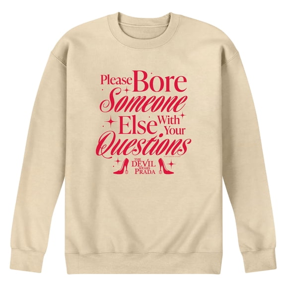 The Devil Wears Prada - Please Bore Someone Else - Men's Crew Fleece Sweatshirt
