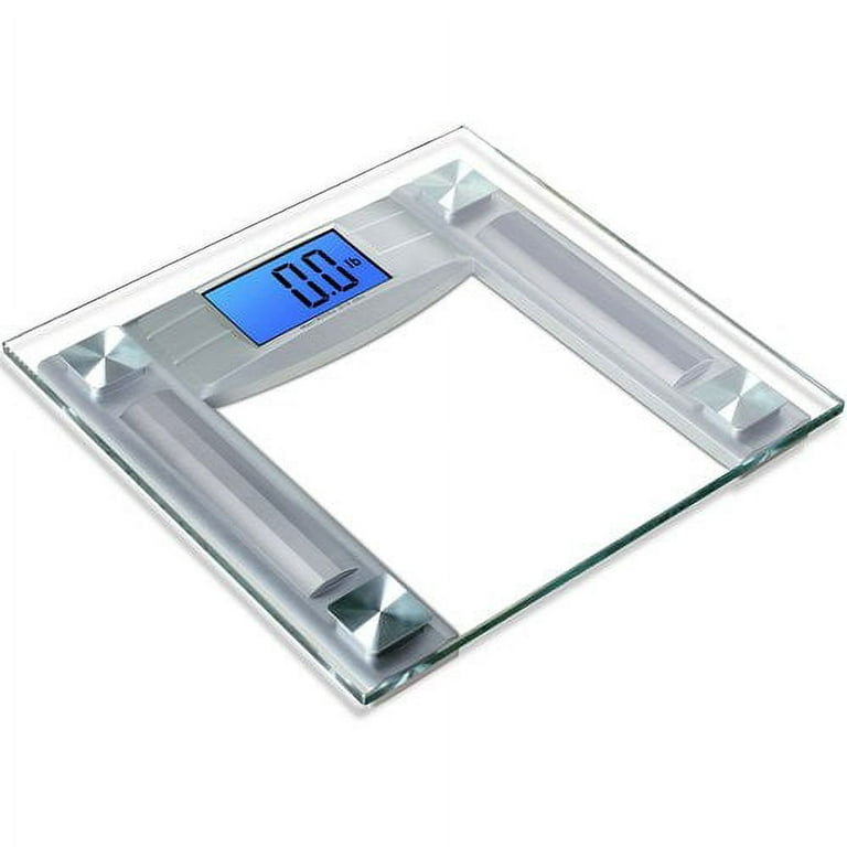 Digital Body Weight Scale,WGGE Bathroom Scale with Backlit LCD Display,  Step-On Technology, High Precision Measurements with Toughened Glass  Surface Max: 400 Pounds /180 kg - W&G Global Electronics Inc