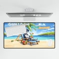 thumbnail image 4 of Great Dane Hello Summer Beach Theme with Sunglasses and Tropical Cocktail Desk Mat Full Keyboard Mouse Pad Danes Dog Lover Gifts Large Mousepad - 00009, 4 of 5