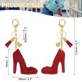thumbnail image 2 of Uxcell Rhinestone Keychain Bling Keychain Accessories Crystal Key Chain for Women Purse Charm Bag Charm Red, 2 of 7