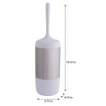 thumbnail image 4 of Bath Bliss Smooth Matte Stainless Steel Toilet Brush & Holder in White, 4 of 4