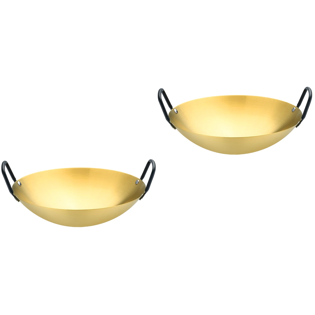 2 PCS Stainless Steel Pot Work on Non Stick Fry Pan Milk Wok Cast Iron Cauldron Pans Alcohol Stove Outdoor