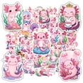 thumbnail image 3 of 35pcs-50pcs Cute Axolotl Sticker Pack Pink Cartoon Stickers for Laptops Suitcase Phone, 3 of 9