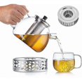 thumbnail image 3 of Tea Warmer Stainless Steel Teapot Warmer Candle Teapot Warmer Candle Warmer Base Teapot Warmer Base Steel Teapot Heater for Heating Tea Coffee and Mil, 3 of 5