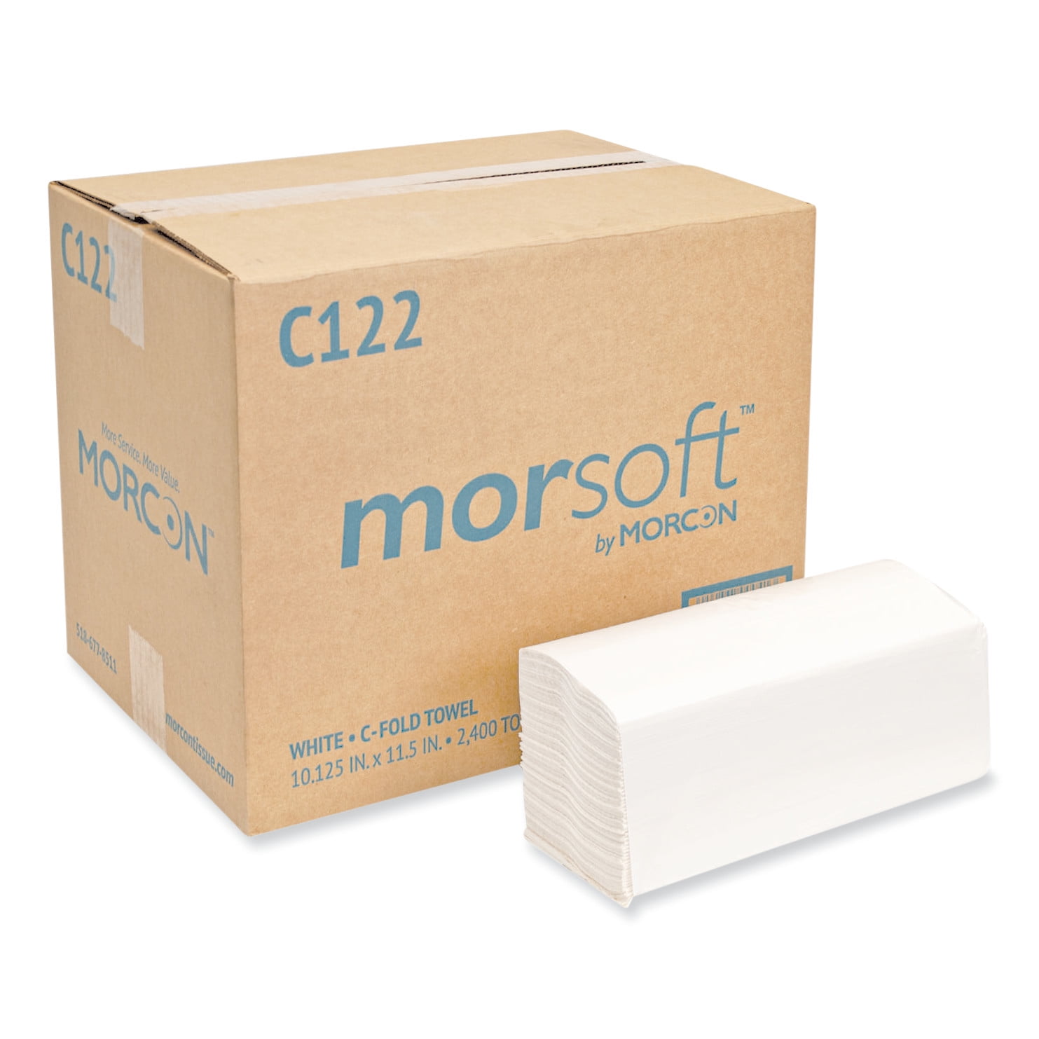 Morcon Tissue Morsoft CFold Paper Towels, 11 x 10.13, White, 200