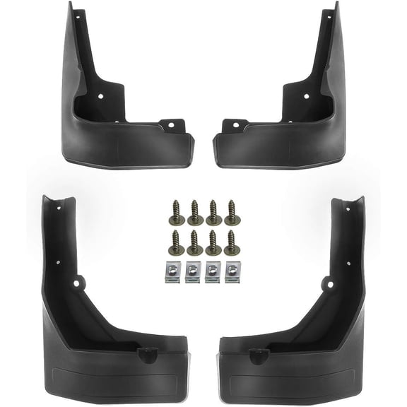 A-Premium Mud Flaps Splash Guards Compatible with Mercedes-Benz X253 GLC250 GLC300 GLC350e 2018-2020 Only Fit with Running Board 4-PC
