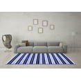 thumbnail image 3 of Ahgly Company Indoor Square Abstract Blue Modern Area Rugs, 7' Square, 3 of 4