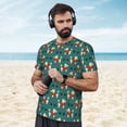 thumbnail image 4 of Wukai Cartoon Poodle Dog Print Men's Short-Sleeved Mesh T-Shirt,Quick-Dry Short Sleeve Workout T-Shirt-X-Large, 4 of 8