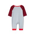 thumbnail image 6 of KOMOO Christmas Family Matching Pajamas for The Whole Family Cartoon Elk Print Tops Striped Pants Xmas Pajamas Parent-Child Outfit Pjs, 6 of 7