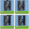 thumbnail image 4 of Door Ware, Duty Gate Flip Latch Safety Door Latch 1 Pack, 4 of 5