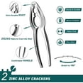 thumbnail image 3 of Lobster Crackers and Picks Set, 10-Piece Crab Leg Cracker Tools - Stainless Steel Seafood Crackers & Forks Nut Cracker Set - Dishwasher Safe, 3 of 5