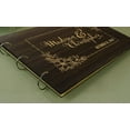 thumbnail image 3 of Custom Rustic Wedding Guest Book Personalized Wooden Floral Engraved Bride & Groom Photo Albums, 3 of 5
