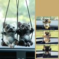 thumbnail image 3 of Swinging Dog Funny Car Mirror Pendant, French Bulldog Car Rear View Mirror Pendant For Car Mirror Doors, Home Or Office, 3 of 5