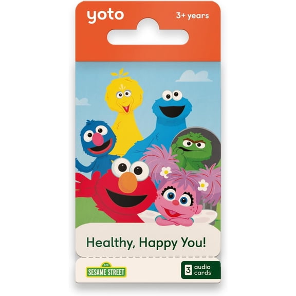 YOTO SESAME STREET: PACK #1: HEALTHY HAPPY YOU - 3 KIDS AUDIO CARDS