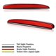 thumbnail image 2 of Car LED Rear Bumper Fog Lamp Brake Light Dynamic Turn Signal Reflector for 2016-2018, 2 of 5