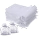 thumbnail image 2 of Bolsa De Organza Organizador 100 bolsas de organza blanca con cordón, regalo de hilo, bolsas de almacenamiento de dulces Likrtyny Libre de BPA, 2 of 2