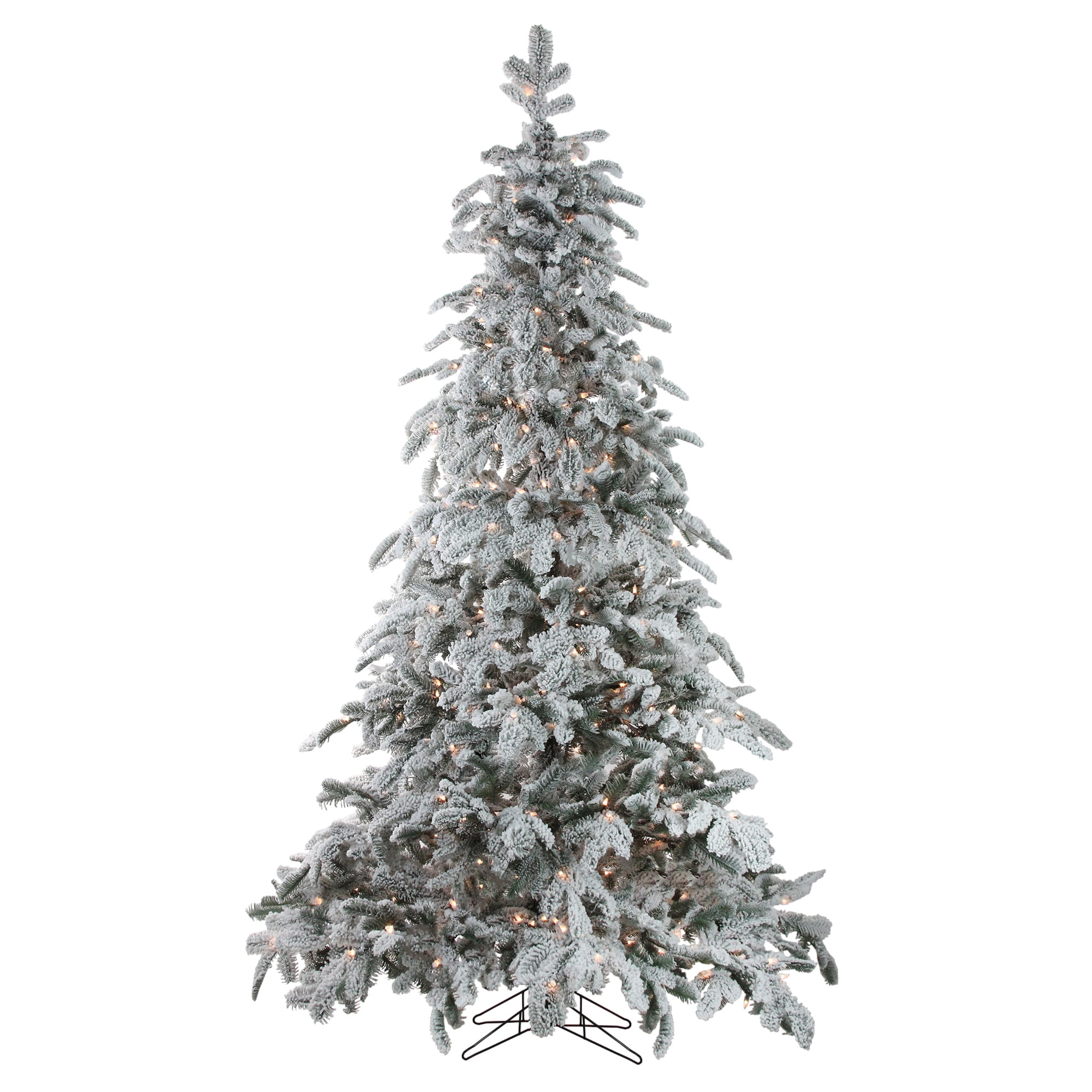 Buy Northlight 7.5' Prelit Artificial Christmas Tree Flocked Whistl...