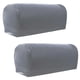 thumbnail image 4 of Juego de 4 fundas antipolvo para reposabrazos de sofás y sillones, de piel sintética elástica. gris, 4 of 9