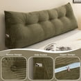 thumbnail image 3 of Lovote Large Headboard Pillow - Removable Cover | 100% Cotton Filling | Bolster for Daybed & Sofa, 3 of 7