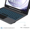 thumbnail image 4 of Funda Teclado ROOFEI para Galaxy Tab A9+/A11+ 11" con Retroiluminación, 4 of 9
