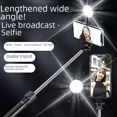 thumbnail image 4 of Trípode para selfies con teléfono móvil de 1,4/1,7 metros de largo, soporte en vivo con trémolo, luz para fotografía en el suelo integrada, 4 of 5