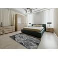thumbnail image 4 of Ahgly Company Indoor Round Patterned Gunmetal Gray Area Rugs, 8' Round, 4 of 6