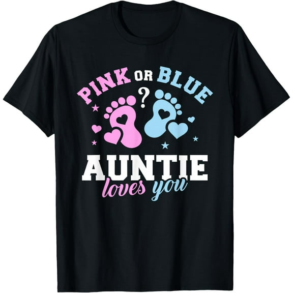 Gender reveal auntie aunt T-Shirt