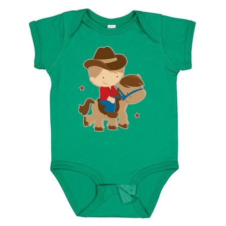 

Inktastic Cowboy Boy on Pony Gift Baby Boy Bodysuit