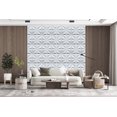 thumbnail image 3 of Dundee Deco 3D Wall Panels - Contemporary Geometric Paintable White PVC Wall Paneling for Interior Wall Decor, Pack of 5, Covers 13.5 sq. ft, 3 of 5
