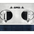 thumbnail image 5 of 37.88 in. Elmcroft 4-Light Matte Black Farmhouse Bathroom Vanity Light with Metal Shades, 5 of 9