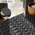 thumbnail image 6 of SONORO KATE 3'×5' Washable Area Rug for Living Room, Moroccan Non-Slip Soft Carpet for Bedroom Dining Room Office, Carbonblack, 6 of 8