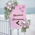 thumbnail image 6 of Abbraccia 2 Pieces Wedding Arch Flowers Welcome Sign Decoration Corner Flowers Artificial Flowers for Ceremony Birthday Window Ornament, 6 of 8