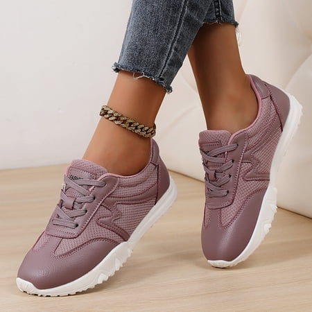 LASUDRAA Womens Shoes Lightweight Casual Comfy Breathable Outdoor Mesh fabric Running Walking Sneakers