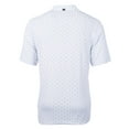 thumbnail image 3 of Men's Cutter & Buck  White Texas Rangers City Connect Virtue Eco Pique Tile Print Recycled Polo, 3 of 3