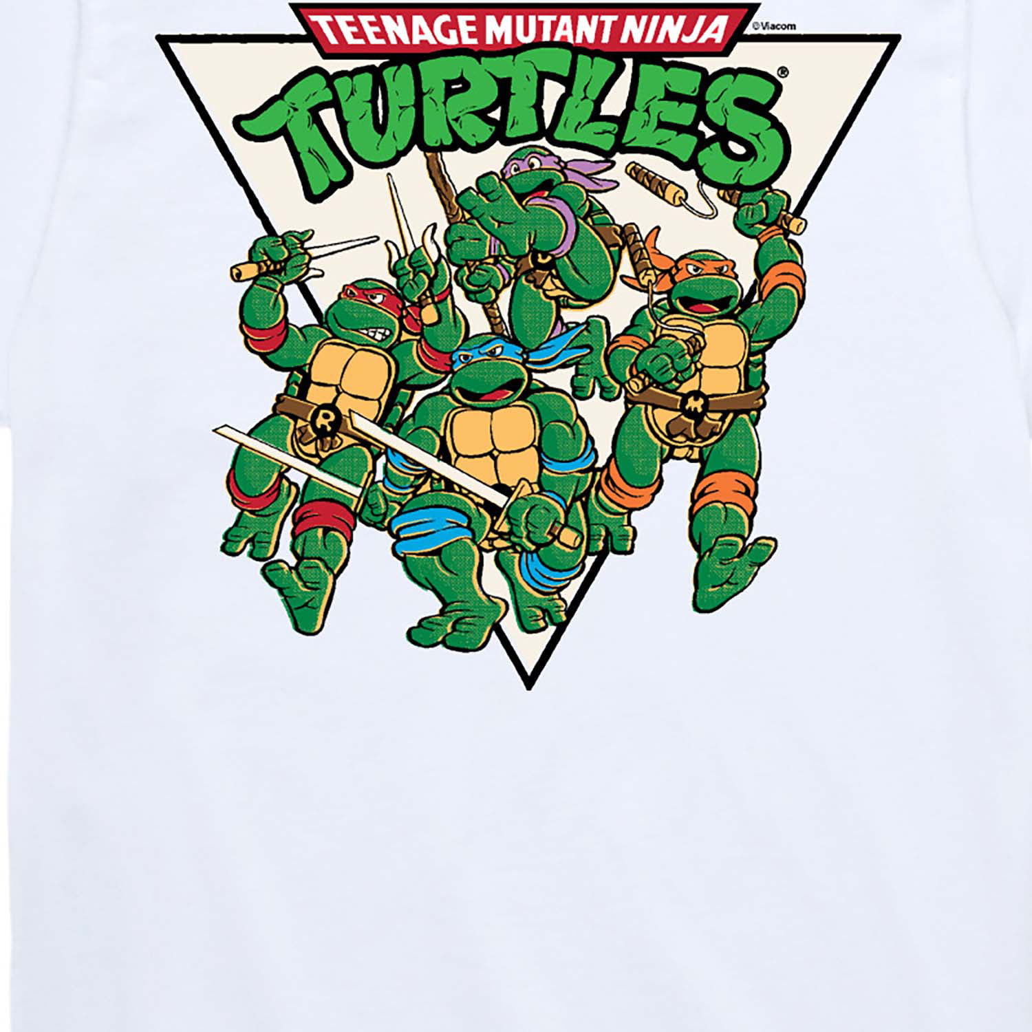 Personalized Matching Family TMNT T-shirts White Youth Small