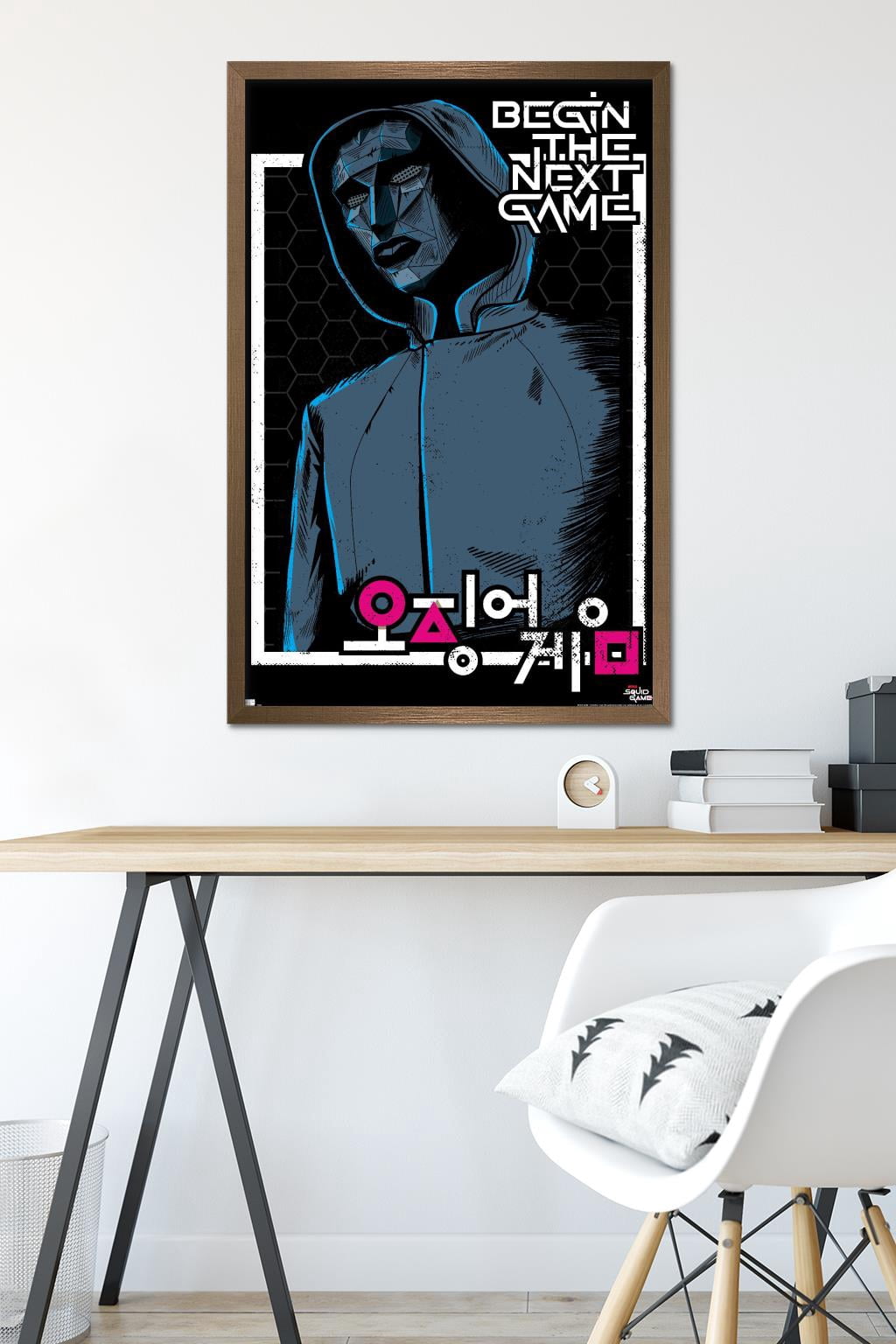 Netflix Squid Game - Begin the Next Game Wall Poster, 22.375" x 34" Framed