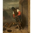 thumbnail image 2 of Charles E. Weir 20x23 Black Ornate Framed Double Matted Museum Art Print Titled: The Wood Sawyer (1842), 2 of 5
