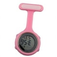 thumbnail image 3 of Nurse Watch Brooch, Colorful Multi-Function Digital Silicone Rubber Nurse Watch pink, 3 of 4