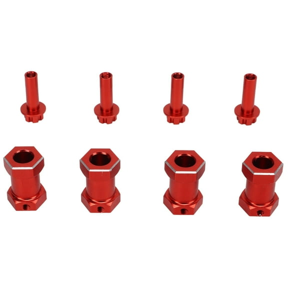 NestledNature 4 Pcs RC Wheel Hex Hub Aluminum Alloy Replacement 12mm Hex Hubs Extension Combiner For 1/10 RC Climbing Car,Wheels Hex Hubs Extension,RC Hex Extension Adapter