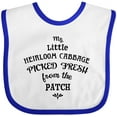 thumbnail image 3 of Inktastic My Little Heirloom Cabbage Picked Fresh from the Patch Boys or Girls Baby Bib, 3 of 4