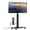 Black, variant on 90° Swivel Mobile TV Stand with Power Outlet, Rolling TV Stand with Handle to Adjusta Height, Portable Rolling TV Cart on Wheels for 32 to 65 70 75 80 inch TVs up to 110 lbs