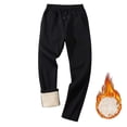 thumbnail image 4 of Men's Fleece Lined Sherpa Sweatpants Winter Warm Joggers Pants with Pockets for Lounge Athletic Workout Gym Running, 4 of 4