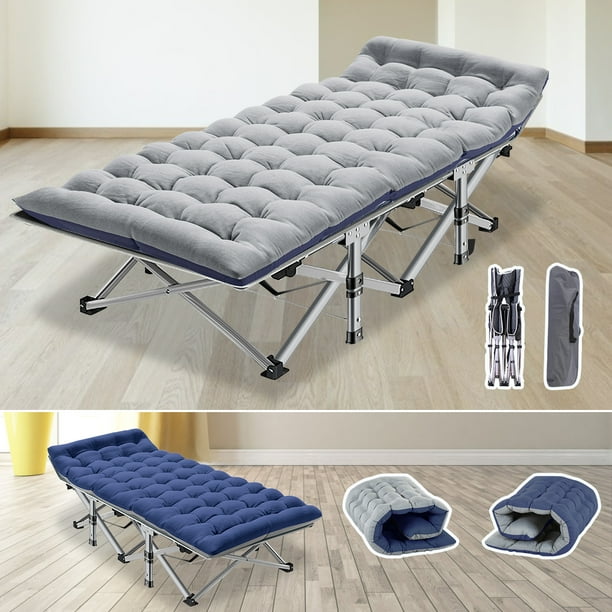 Slsy Folding Bed Cot with 3.3 Inch Mattress, 75"* 28" Sleeping Cot