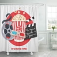 thumbnail image 1 of Cortina de Ducha ABPHQTO Movie Time Cine Palomitas de maíz Claqueta 3D 160x180 cm, 1 of 1