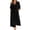 Black, variant on YuXingFu Plus Size Summer Dresses Mid-Length Collared Plus Size Womens Dress Short Sleeve A Line Casual Summer White S