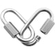 thumbnail image 3 of Mosquetón de eslabón rápido de alta resistencia, eslabones de cadena en forma de D, capacidad de reparación, eslabones de utilidad, conector de cadena de seguridad para bloquear equipo de camping al TUNC Sencillez, 3 of 5