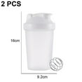 thumbnail image 2 of Botella mezcladora clásica con tapa de bucle, vaso mezclador de proteínas con bola mezcladora, botella de agua multifunción, 2 of 5
