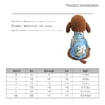 thumbnail image 2 of Hawaiian Pet Summer Shirt, Tropical Palm Tree & Flower Print, Lightweight Breathable For Small Dogs, Blue S, 2 of 2
