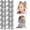 Grey, variant on 12 Pack 8 Inch Large Black Cheer Bows for Girls, Satin Hair Bows with Elastic Bands, for Cheerleading, Sports, and Daily Wear